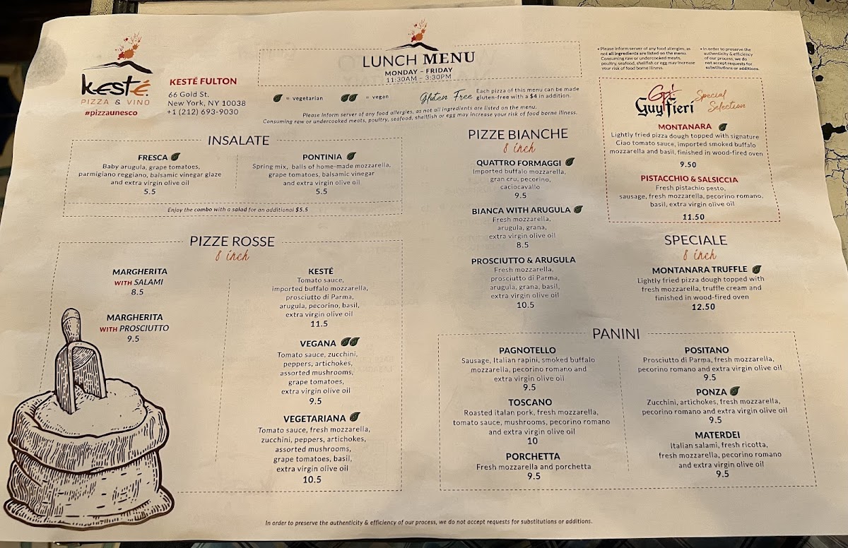 Kesté Pizza e Vino Menu - Image 3